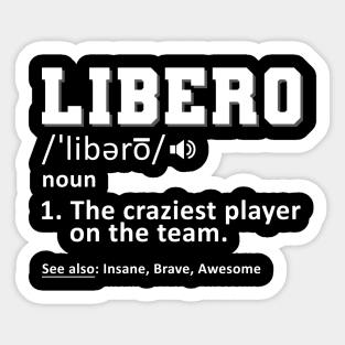 Funny Libero Volleyball Sticker